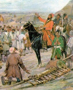 Начало восстания на Яике Начало восстания на Яике